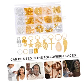 FOMIYES 200pcs Dreadlocks Braiding Rings Hair Jewelry for Women Diy Hair Tube Accessories with Storage Box Flexible and Durable for Stylish Braids