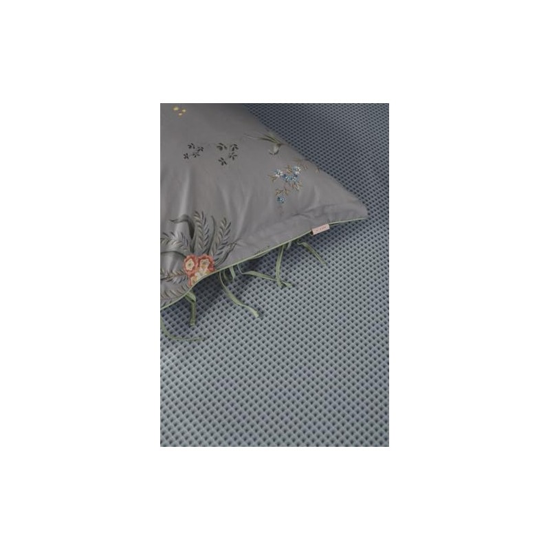 Pip Studio Suki Percale Cotton Fitted Sheet Colour Mid Blue