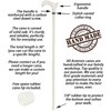 Asterom White Walking Cane - Handmade, Ergonomic, Sturdy - Wooden