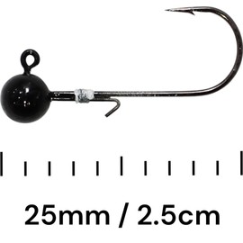 PRO FILSTAR Pack of 2 Tungsten Jig Heads 1.9 g with Fishing Hooks N4 - Rubber Fish Jig Head - Jig Heads with Hooks - Jig Hook Assembly - Jig Head Sport Set - Fishing Hooks - Jig Head - Fishing