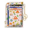 GIANCOMICS Slim Wallet Credit Card Holder Women, Cute Mushroom Rfid