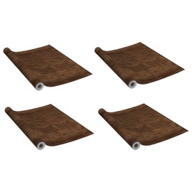 TREATLIFE HOME Transform Your Space with Self-Adhesive Door Films, Dark Oak Wood-Look, 4 Pcs, Easy Application