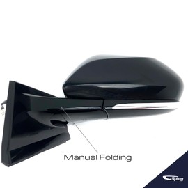 Spieg Driver Side Mirror for 2016-2022 Toyota Prius | Left Side View Mirror Assembly with Power Adjustment Heated Glass Blind Spot Monitor Manual Folding | Paint to Match 6 Pins TO1320357