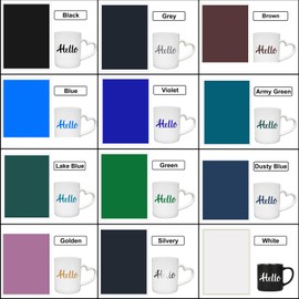 UNIXYZ Colored Laser Engraving Marking Paper for CO2 Diode DIY Laser Engraver Machine Tools for Ceramics Glass Crystal Stone Tiles