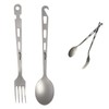 Dawn Deer Titanium Fork & Spoon Set - Camping Tongs