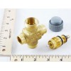 Honeywell V5853A2006 Three-Way Sweat Valve 0.29 Cv Brass Globe Valve