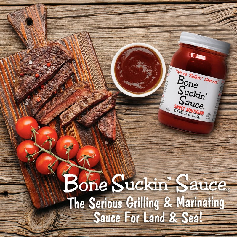 Bone Suckin' Sauce Sweet Southern BBQ Sauce, Gluten-Free, Non-GMO, Kosher,