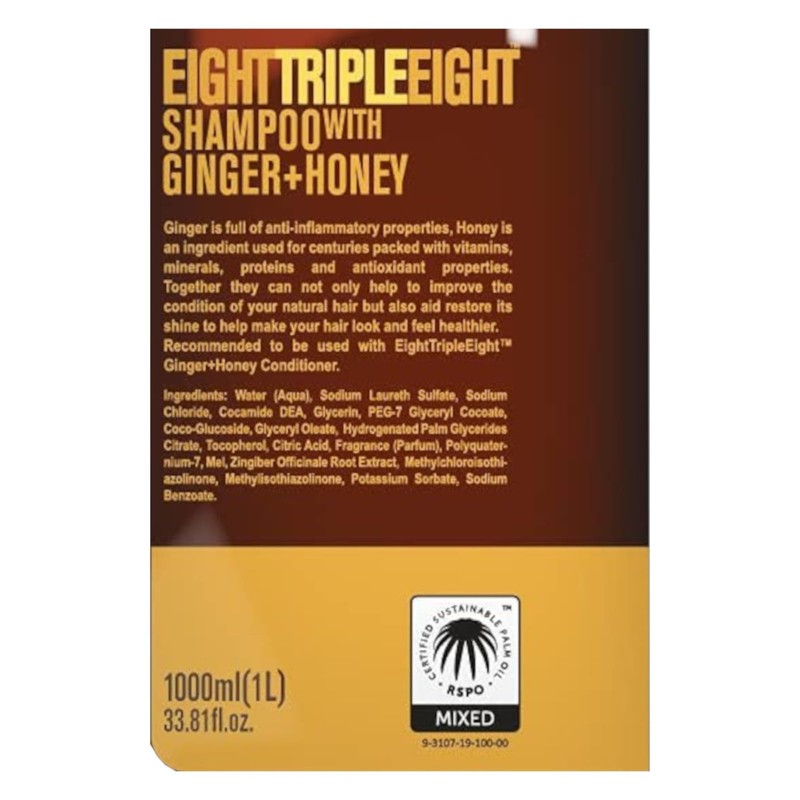 Eight Triple Eight Ginger + Honey Hair Care - Shampoo