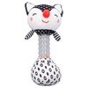 2pcs Baby Hand Rattle Toys Cartoon Stuffed Animal Shaped PP