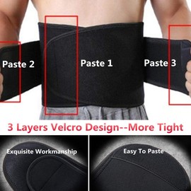 candygirlft Waist Trainer Belt for Women Men Body Shaper Waist Trimmer Workout Belt Black