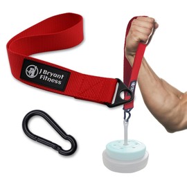 J Bryant Arm Wrestling Training Strap Belt Hand Grip Arm Finger Forearm Exercise Equipment Stronger and Power Trainer for Cable Machine and Free Weight Workout