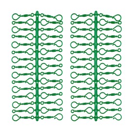 Pack of 60 Christmas Baubles Hooks Green Vintage Hanger Christmas Tree Bauble Pendant