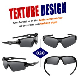 O2O Polarized Sport Sunglasses for Teens (Black)