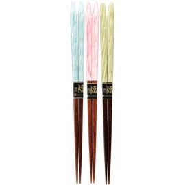 Kawai 101200 Wakasa Lacquer Chopsticks Santa Fe, Pink, 9.1 inches (23 cm)