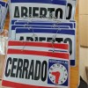 Letrero ''abierto/cerrado'' 28 X 12 Cm Truper 18239