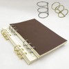 FSSTUD 10 Pcs 3 Ring Metal Loose Leaf Binders Book