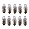10pcs E10 LED Bulbs 3 Volt Miniature Flashlight Bulbs E10
