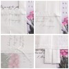 ESLIR Roman Blind with Tabs, Transparent Tab-Top Kitchen Curtains, Modern