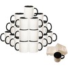 owndis Mug 36-Piece Double Sublimation Coated Ceramic Mugs, 11 Oz,