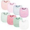 Tiny Twinkle Baby Feeding Bibs 8 Pack - Waterproof and