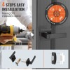 10pcs Modern Matte Black Alloy Bedroom Square Reversible Privacy Door