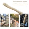 Replacement Axe Handle for Camping Gardening Axe, 13in Hickory Hatchet