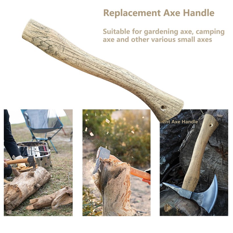 Replacement Axe Handle for Camping Gardening Axe, 13in Hickory Hatchet