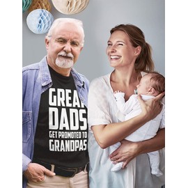 Tstars Grandpa Shirt Gifts for Dad Papa from Grandchildren Fathers Day Shirts for Men Large Black