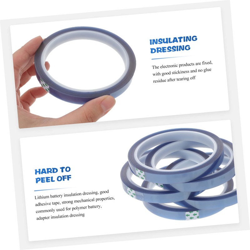 FUNOMOCYA High Resistant Tape 5 Rolls 10mm x 33m Black