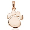 Materia KA-408 Women's Paw Pendant 925 Silver Rose Gold Plated