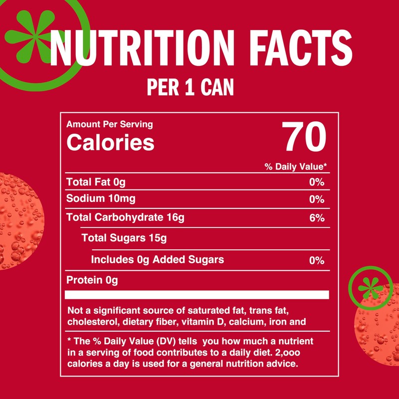 IZZE Sparkling Water Juice Beverage Blend, Strawberry, No Sugar Added,