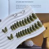 KQueenest Olive Green Press on Nails Almond Medium Length, Almond