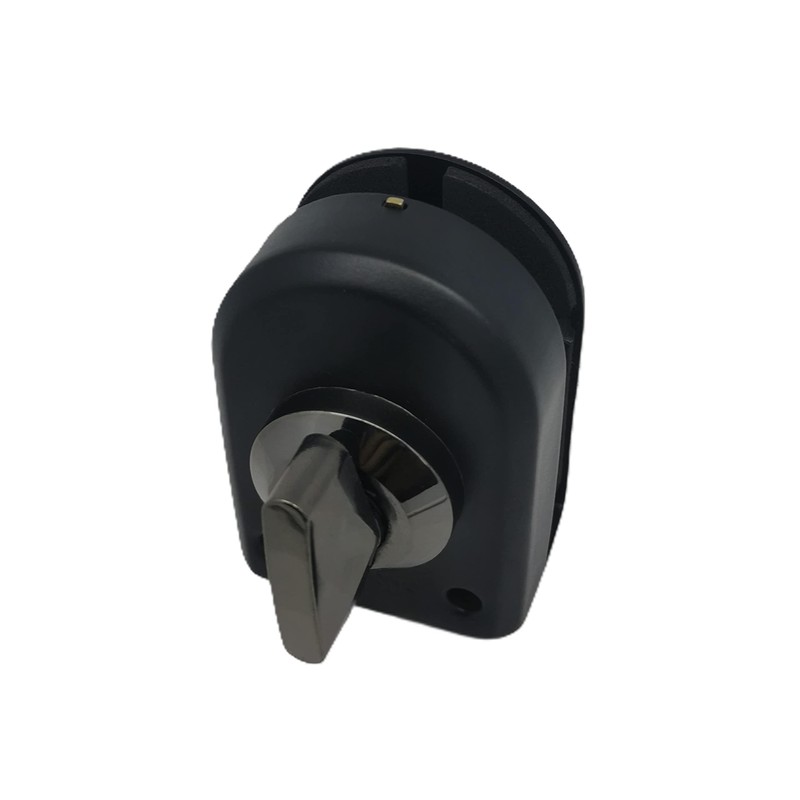Ranbo Frameless Swinging Door Floor Bolt Lock, No-Drill, 304 Stainless