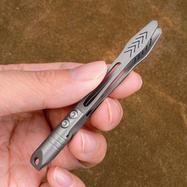 Tweezers for Men - Multipurpose Titanium Alloy Forceps | Portable Key Charm Tweezers for Cosmetic Application Electronics Repair Splinter Removal Craft Projects Jewelry Making