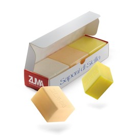 Zuma Parfums - Natural Scented Soaps with Jasmine, Lemon and Zagara, Pack of 125g x 3 - Herbal Soaps Delicate Fragrances of Sicily for Body, Hands and Face