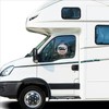 Ancable Camper Van Alarm Stickers with Suction Cup - Set