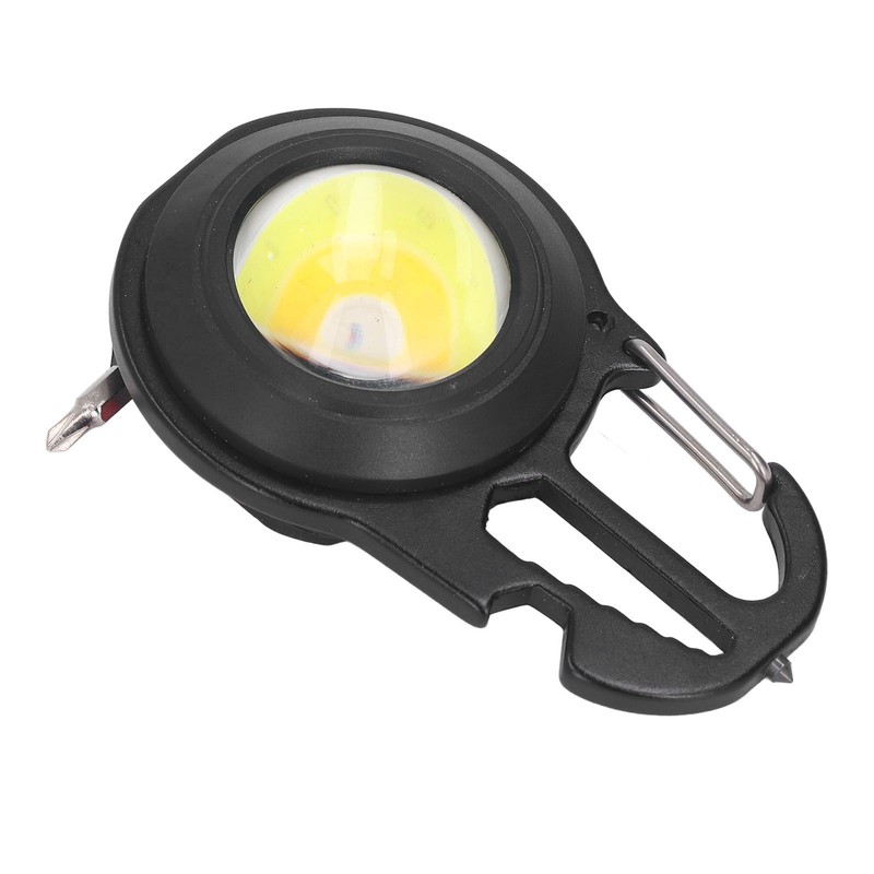 COB Small Flashlights 3 Light Modes Rechargeable Multifunctional Black Portable