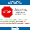 Bendix CFC1327 Pastilla de Freno de Cerámica Delantera sin Cobre