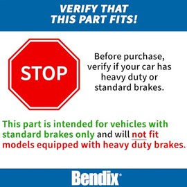 Bendix CFC1327 Pastilla de Freno de Cerámica Delantera sin Cobre