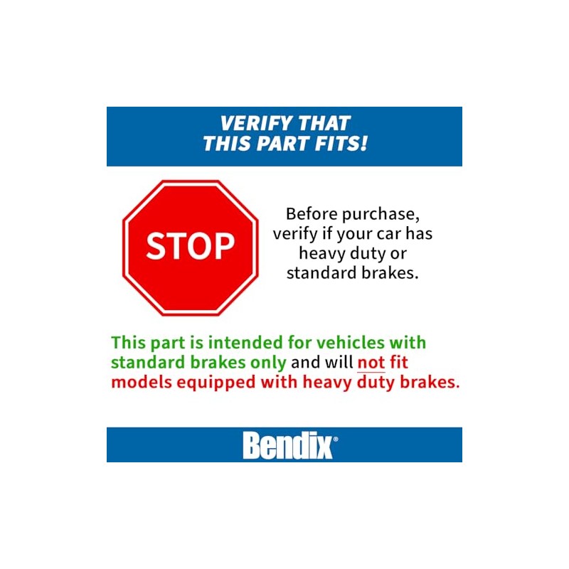 Bendix CFC1327 Pastilla de Freno de Cerámica Delantera sin Cobre