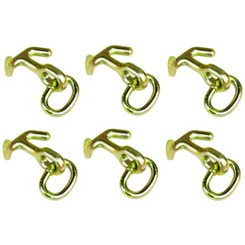 BA Products Qty. 6, 11-7H-L-x6 G70 Hammerhead/Combination Hook on Chain Link, Combination T & Mini J Hook for Tow Truck, Wrecker, FCHG7-L