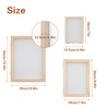 KeaJuidy Pack of 3 Wooden Paper Making Frame, Double Layer