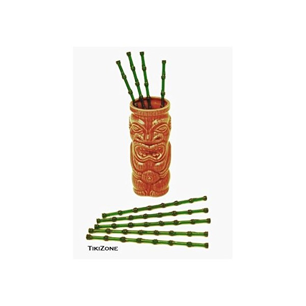 25 Bamboo Tiki Cocktail Swizzles - Party Stirrers