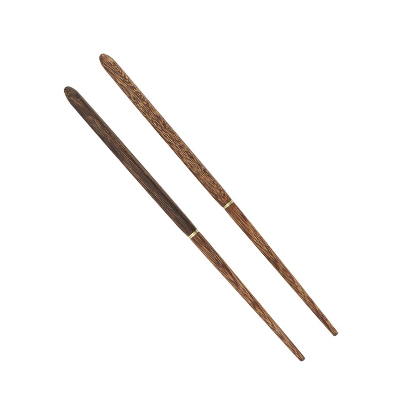 Foldable Wood Chopsticks Portable Detachable Wooden Flatware Chopsticks for Outdoor