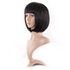 MapofBeauty 12 Inch/30cm Fashion Lady Short Straight Flat Bangs Bob