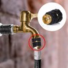 Hourleey Garden Hose Quick Connector, 3/4 Inch Male and Female