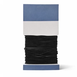 WedDecor Premium 1mm Elastic Cord Beading Cords, Strings & Threads for Jewellery Making, Sewing, Bracelets Necklace Beading, DIY, Wraps, Crafts and Hobby Projects, Black, 10 Metres