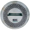 DEURA GREEN Celtic Circle Design BODHRAN DRUM Irish 18" Bag