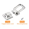 sourcing map 4Pcs Toggle Catch Lock, 1.57" x 1.06" (LxW)