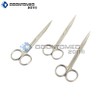 OdontoMed2011 3 PCS STAINLESS STEEL OPERATING SCISSORS 5.5" SHARP SHARP
